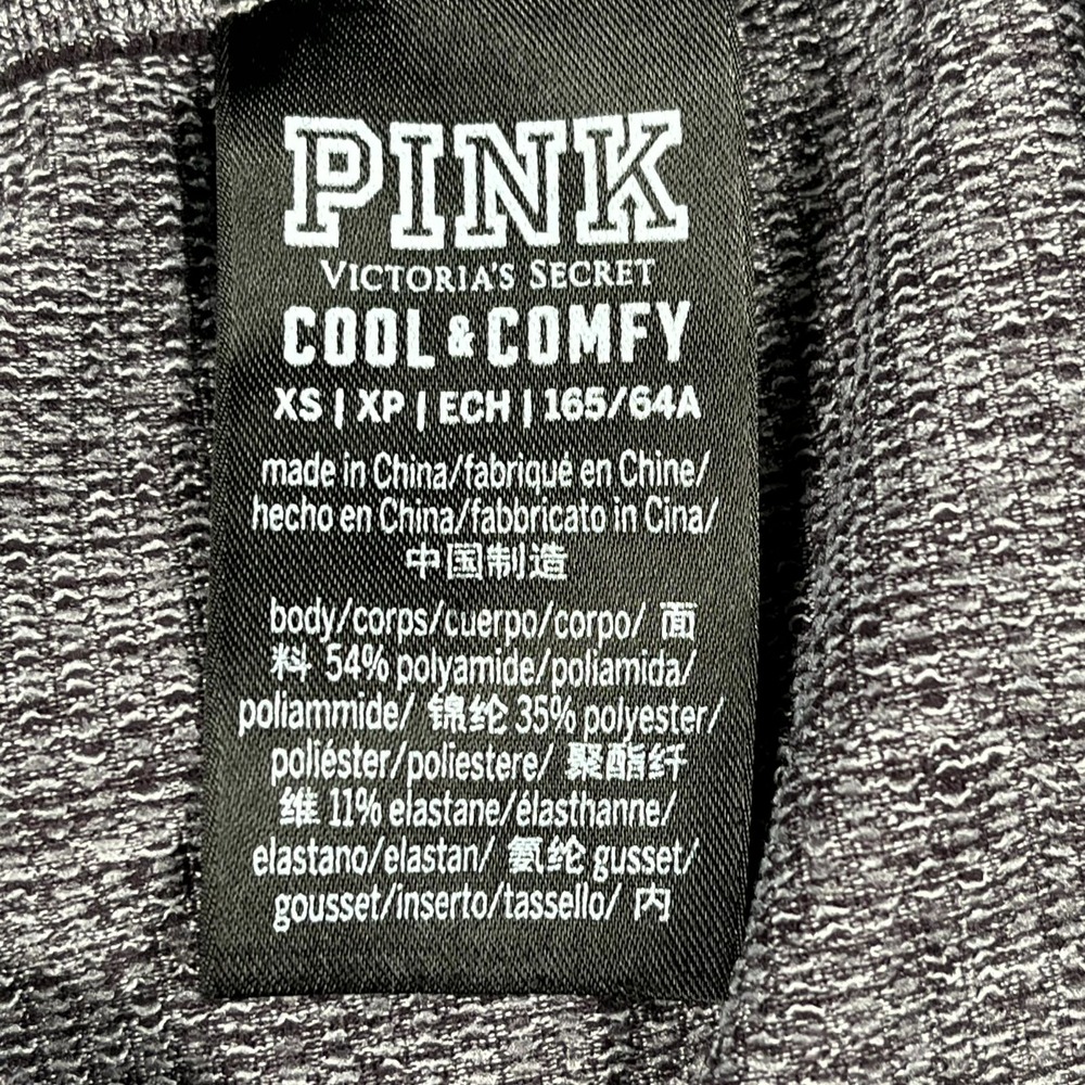 PINK Victoria's Secret Cool & Comfy Leggings Womens XS Gray High Waisted Cutout - Picture 5 of 5